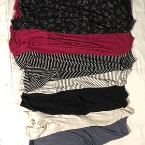 7 Long Sleeve Peplum Shirts – READ DESCRIPTION